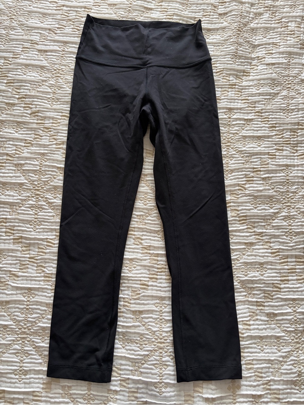 lululemon athletica Black High-Waisted Cropped Leggings